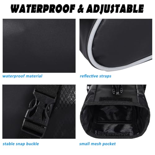 ITSCOOL Bike Saddle Seat Bag Waterproof Bicycle Accessories Under Seat Storage Pouch Reflective Cycling Wedge Pack for Mountain Road Bike MTB
