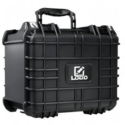 Eylar Protective Hard Camera Case Water & Shock Proof w/Foam TSA Approved 13.37 Inch 11.62 Inch 6 Inch Black (With Custom Logo Plate) - color: With Custom Logo Plate