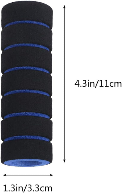 1 Pair Non-Slip Foam Handlebar Grips for Bicycle and Motorcycle – Soft, Durable Sponge Grip Covers for Cycling, Road Racing, Brake Lever Protection – Comfortable Handlebar Tapes (Blue)