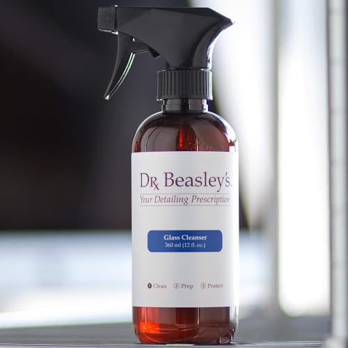 Dr. Beasley's Glass Cleanser for Autos - Extra Strength, pH Balanced, Cuts Through Messes, No Streaking or Residue, Enhanced Clarity, Fast Dry, 12 Fl Oz - size: 12 Fl Oz (Pack of 1)