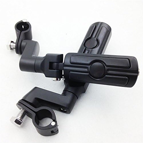 XKMT-Front Rider 1.5" 1 1/2" Highway Radical Skull Foot Peg Clamps Compatible With TRIUMPH ROCKET 3 2300cc Motorcycle [B012FGV8UC]