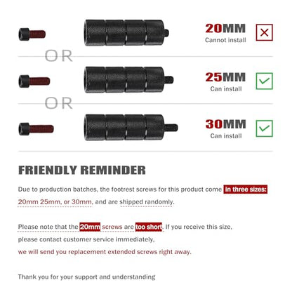 Mokuo Motorcycle Highway Extend Leg Pedal Bar in Heavy Iron Material Come with Foot Peg,Compatible with YAMAHA Zuma 2022-2024,Black Color - size: 2022-2024 BW'S