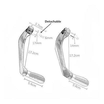 for KAWA&SAKI Ni&nja 250 300 400 650 NINJA650R ZX-6R ZX-10R Motorcycle CNC Handlebar Grips Brake Clutch Levers Guard Protector Hand Guards - color: Yellow