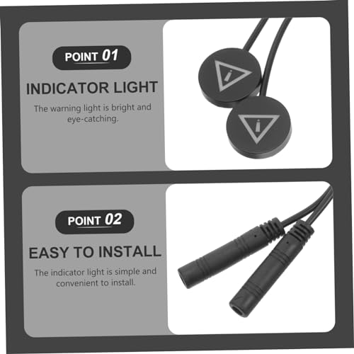 Car Monitoring Light with Assistance Sensor Pair of Red Indicator Lights for Enhanced Visibility and Driving Safety