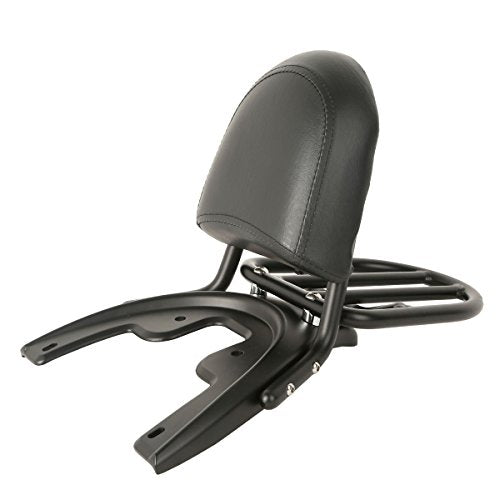 SLMOTO Sissy Bar Backrest Luggage Rack & Baseplate Fit for Harley V-Rod VRSCA 2002-2006 New - color: for Harley V-Rod