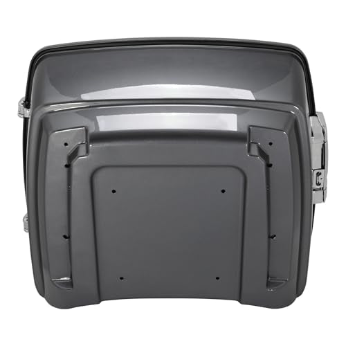 TCMT King Motorcycle Trunk Fit for Harley Touring 2014-2025 CVO Road King Road Glide Street Glide Electra Glide Ultra Limited Pack Gauntlet Gray Metallic - color: Gauntlet Gray Metallic(No Speaker Holes)