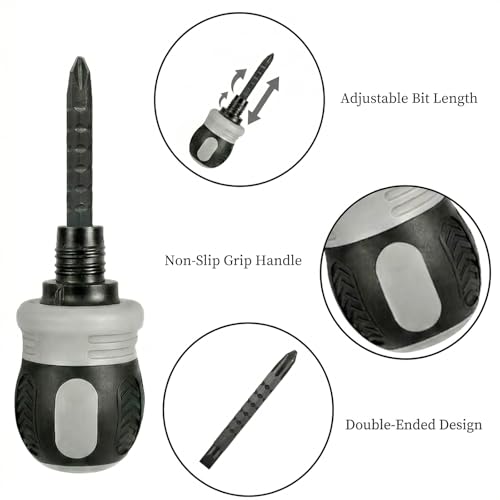 Tire Repair Kit, 60PCS Rubber Tire Repair Plugs with 3-in-1 Ratchet Screwdriver, Needle Nose Pliers & EVA Storage Case, Tubeless Tire Emergency Repair Kit for Car, Motorcycle, SUV & Truck