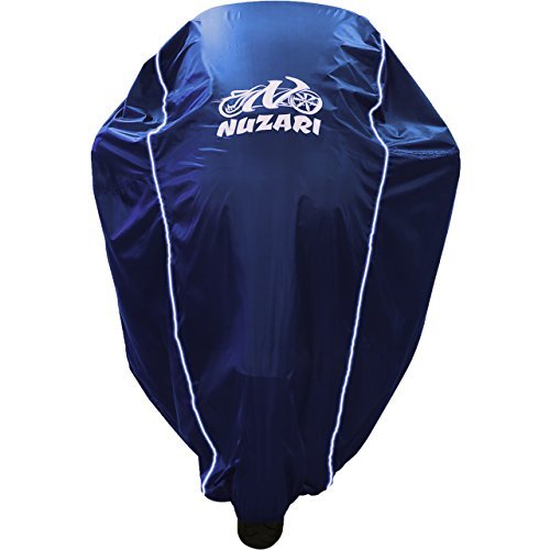 Premium Motorcycle Cover - Outdoor Bike Storage Motorcycle Covers - Motorcycle Cover Waterproof Outdoor - Dirt Bike Cover (Navy, Large) - color: Navy, size: L