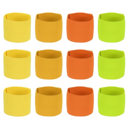 Soccer Captain Armband Elastic Wrist Arm Bands Adjustable Player Team Leader Anti-Slip Badge Sports Accessories - color: Sunburst