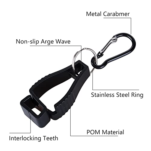 WOPPLXY 20 Pieces Glove Clips for Work, Glove Holder Clip, Construction Worker for Glasses Helmets Glove Grabber Clips