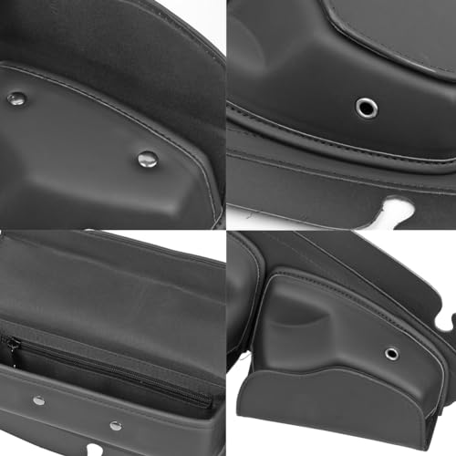 H RUO 3 Pocket Windshield Bag Batwing Fairing Bag Pouch Fit for Harley Touring Street Glide Electra Glide Tri Glide Ultra Limited FLHX FLHXST FLHXS 2014-2024