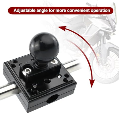 xitomer GPS Mount GPS Bracket Fit for Africa Twin CRF1000L 2016-2019 / CB500x 2019-2024, Fit for R1300 GS 2023-2024, Fit for R1200 GS/GSA 14-18, Compatible with Garmin/Tomtom Mount Navigator Mount
