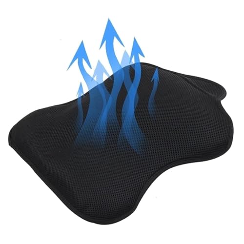 Motorcycle Gel Seat Cushion Breathable 3D Honeycomb Seat Pad Compatible with Harley Davidson Pan America 1250 1250S PA1250 S Motorcycle Accessories for Long Rides, Hot Weather Use