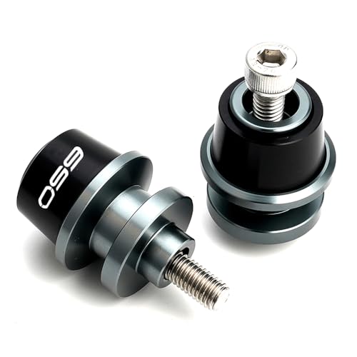 Compatible with 2025 Ninja 650 KRT Ninja650 Z650 RS Z 650 Versys 650 2015-2021 2022 2023 2024 2025 CNC Motorcycle Swingarm Spool Slider Stand Screws (Grey) - color: Grey