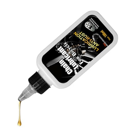 Chain Lube - 100ml Rust Proof Smooth Lubricant, Bike Chain Oil for Mountain Road Biking Cycling Maintenance Wash Cleaning Gear Brake Cable Tire Disc