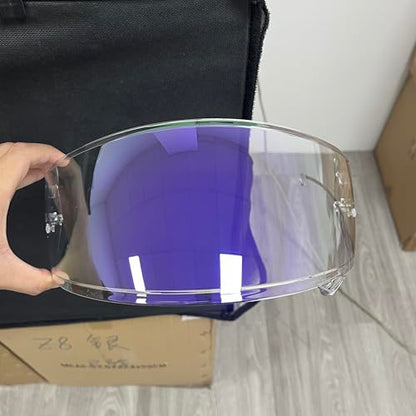 Neotec 2 Helmet Visor Replacement.CNS-3 Motorcycle Helmet Shield UV Protection Compatible with Neotec 2 (Revo Clear Purple) - color: Revo Clear Purple