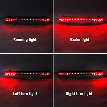 TCMT Red LenKing Trunk LED Tail Light Assembly Wiring Harness Fits For Harley Touring Road King Road Street Electra Glide Tri Glide Ultra Limited 2014-2025 - color: Red Lens Black Housing A, size: Light Set(12 Funtions)