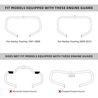 XFMT Lower Fairing Motorcycle Lower Vented Leg Fairing with 6.5" Speaker Pods Fit For Harley Davidson Touring Road King Street Glide Electra Glide 1983-2013, Vivid Black - color: W/ Speaker Pods For '83-'13