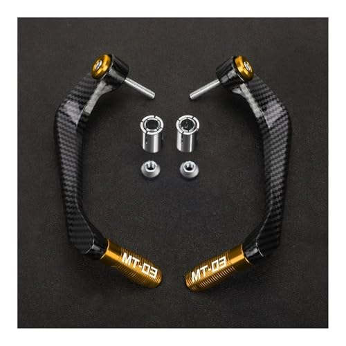 Motorcycle Handlebar Hand Guard Levers Motorcycle Handlebar Brake Clutch Lever Hand Guard Protector Handguard Kit for MT03 MT-03 MT 03 2015-2021 2022 2023 2024 - color: G with logo