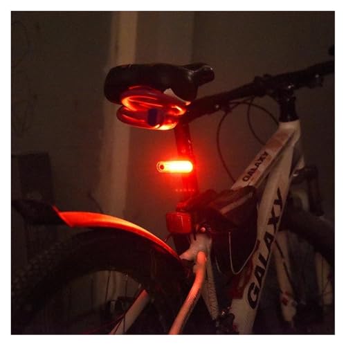 Bike Rear Tail Light USB Rechargeable White Red LED Bright Bicycle Taillights Safety Warning Helmet Lights Cycling Accessories Tails Brakes Lights - color: Red 2pcs