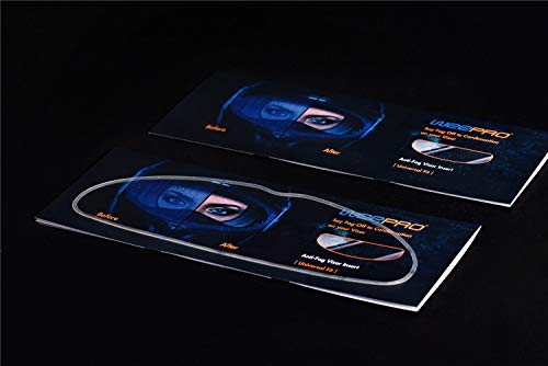 Universal Helmet Shield Anti Fog Film,Clear Visor Lens Insert Fog Resistant 3.7" x 10.7" - size: UNIVERSAL