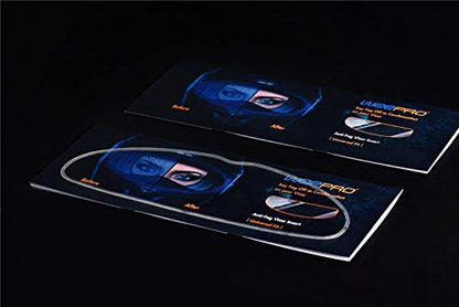 Universal Helmet Shield Anti Fog Film,Clear Visor Lens Insert Fog Resistant 3.7" x 10.7" - size: UNIVERSAL