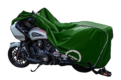 Premium Motorcycle Cover - Motorcycle Covers Waterproof Outdoor Storage - Dirt Bike Cover (Hunter Green, X-Large) - color: Hunter Green, size: Extra Large
