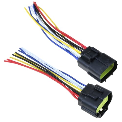 1 Set Automotive Waterproof 10-Pin Wire Connector Plug AWG with Pre-Wired Cables for Cars ATV Trucks Motorcycles Industrial Agricultural