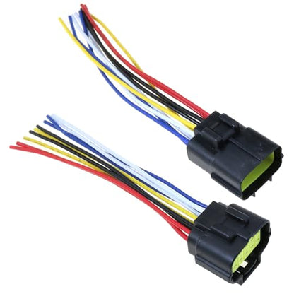 1 Set Automotive Waterproof 10-Pin Wire Connector Plug AWG with Pre-Wired Cables for Cars ATV Trucks Motorcycles Industrial Agricultural