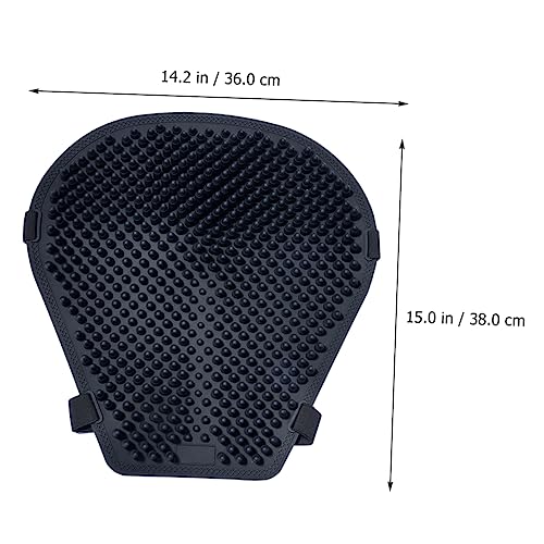 Breathable Motorcycle Seat Cushion Non Slip Silicone Pad with Ventilation for Cooler Ride Comfortable Motorbike Seat Cover Heat Resistant
