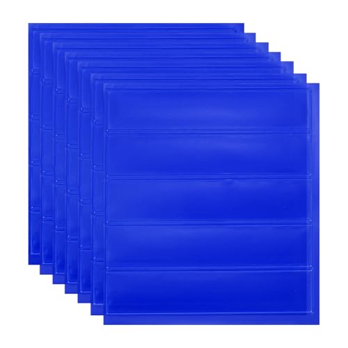 PATIKIL Hard Hat Reflective Stickers, (5 x 6 Inch, Blue) (7 Pcs), Retro Reflective Safety Tape Durable Adhesive Helmet Stickers, Suit for - Hard Hats/Helmets/Mailboxes