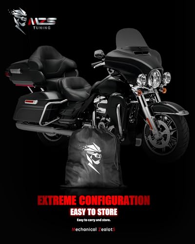 MZS Motorcycle Cover Waterproof Outdoor Storage, 420D All Season Weather Touring Protection Side & Top Box Cover fit up to 110" Compatible With Road Glide Ultra CVO Pursuit Limited Wing Voyager - size: 110" Touring Side & Top Box