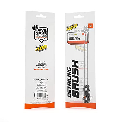 Formula 420 Detailing Brush Set | 3 Size Brushes | Cleaning Brush Pack | Formula 420 Accessories (3 Pc Set)