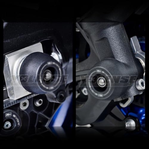 ALmart Motorcycle Front & Rear Fork Axle Slider Wheel Protector Crash Guard Fit forYa-maha MT-09 / Tracer9 GT / XSR900 2021-2025