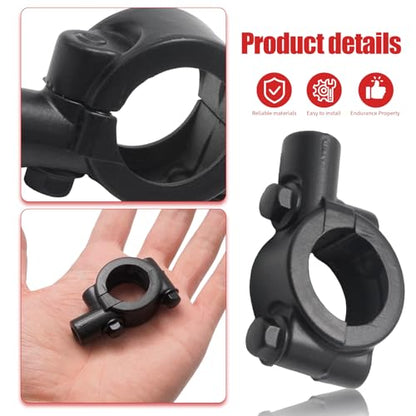 7/8" 22mm Motorcycle Mirror Mount 10mm Thread Mirrors Mounts Adapter, Handle Bar Clamps for Motorcycles ATV Scooter Bicycle Bike Handlebar Mirror Clamp Bracket Black (Pack of 2) - size: 7/8" Handlebar 10mm Thread