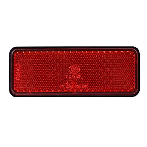 Motorcycle Tail Light, Universal Rec Reflectors Motorcycle Scooter Moped LED Tail Brake Light Stop Indicator Lamp(Red)