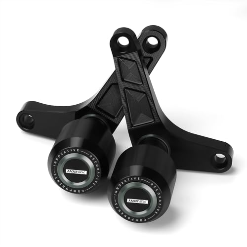 Motorcycle Frame Sliders Falling Protection CNC Compatible with Ninja 1100SX ABS/ABS SE 2025 Crash Protector Pad Engine Fairing Guards Ninja1100SX Ninja 1100SX Accessories (Gray) - color: gray