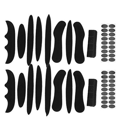 Universal Helmet Liner Replacement Kit, 18 Piece Foam Padding Set with Adhesive for Motorcycle, Bike, Sports Helmets