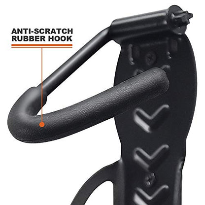 Wallmaster Bike Storage Rack for Garage, Wall Mount Bicycles Hanger, 4-Pack Bike Storage System Vertical Bike Hooks - size: 4Pack