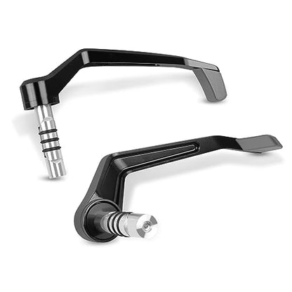 Compatible with 7/8" 22mm Brake Clutch Lever Guard CNC Aluminum Titanium Motorcycle Handlebar Levers Protector Accessories - color: Titanium