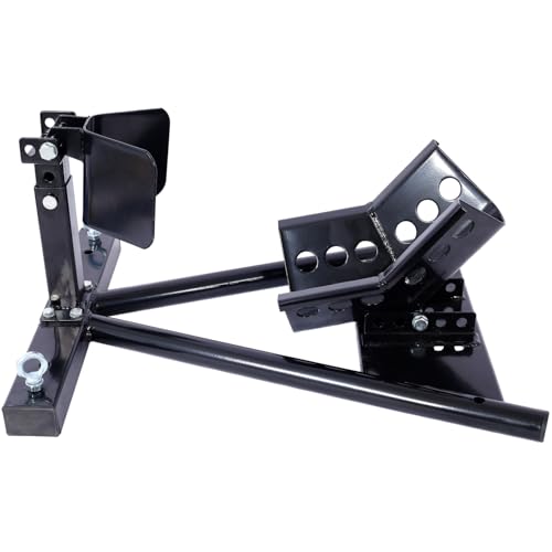Motorcycle Front Tire Chock for 17-21" Wheels Steel Locking Stand