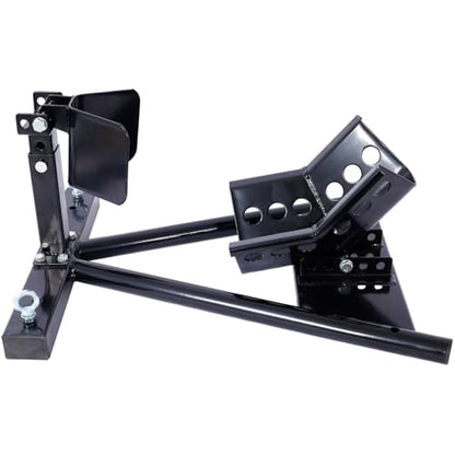 Motorcycle Front Tire Chock for 17-21" Wheels Steel Locking Stand