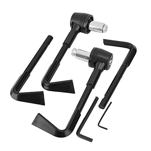 EVGATSAUTO Motorcycle Lever Guards, CNC Front Brake Lever Guard Motorbike Handgrip Guard Motorbike Protector Handlebar(Black)