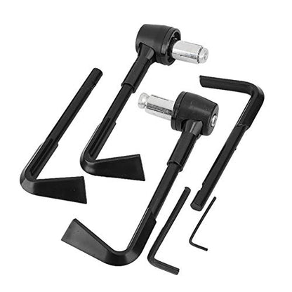 EVGATSAUTO Motorcycle Lever Guards, CNC Front Brake Lever Guard Motorbike Handgrip Guard Motorbike Protector Handlebar(Black)