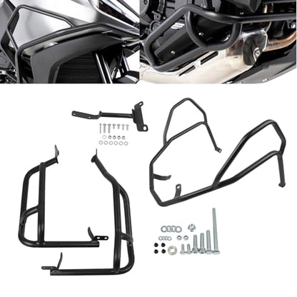 Highway Crash Bar Frame Falling Protector Bars Replacement for Honda NT1100 NT1100 DCT NT1100 ES 2025 2026 Motorcycle Steel Engine Guard Bumper (Upper and Lower)
