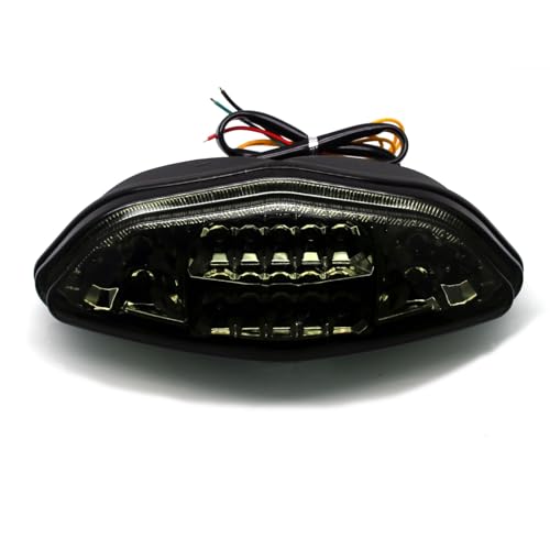 MZS Motorcycle Tail Light, LED Integrated Turn Signal Blinker Smoke Lens Compatible with DL650 Vstrom 650 2004-2011 / DL1000 Vstrom 1000 2002-2012 - size: Vstrom 650/Vstrom 1000