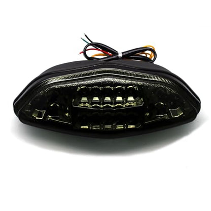 MZS Motorcycle Tail Light, LED Integrated Turn Signal Blinker Smoke Lens Compatible with DL650 Vstrom 650 2004-2011 / DL1000 Vstrom 1000 2002-2012 - size: Vstrom 650/Vstrom 1000