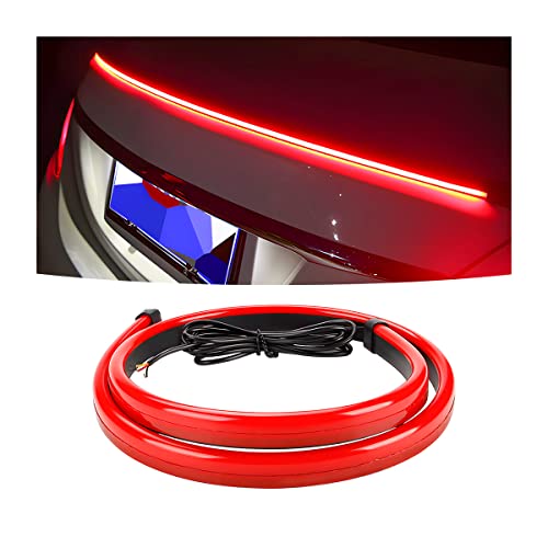 Car LED Brake LED Strip Light, 35inch 144LED DC12V High Mount Stop Brake Light Bar, Rear Window Warning Signal Light for Vehicles Trucks Cars