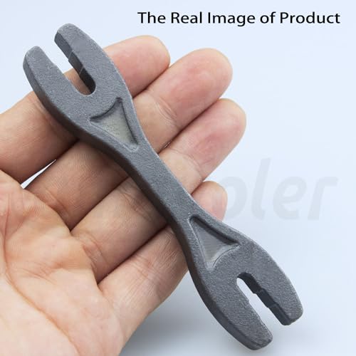 6 in 1 Forgged Steel Spoke Spanner Wrench Tensioner Adjuster Tools Replacement Parts Fits for Motorcycle Honda Yamaha Kawasaki Suzuki Pit Dirt Bike Etc.