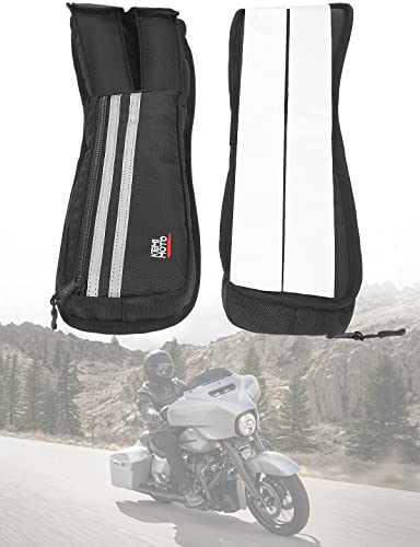 KEMIMOTO Saddlebag Lid Organizers 2 Pack Compatible with 2014-2023 Touring Street Glide Road Glide 2014-2024 Road King FLT FLH Black